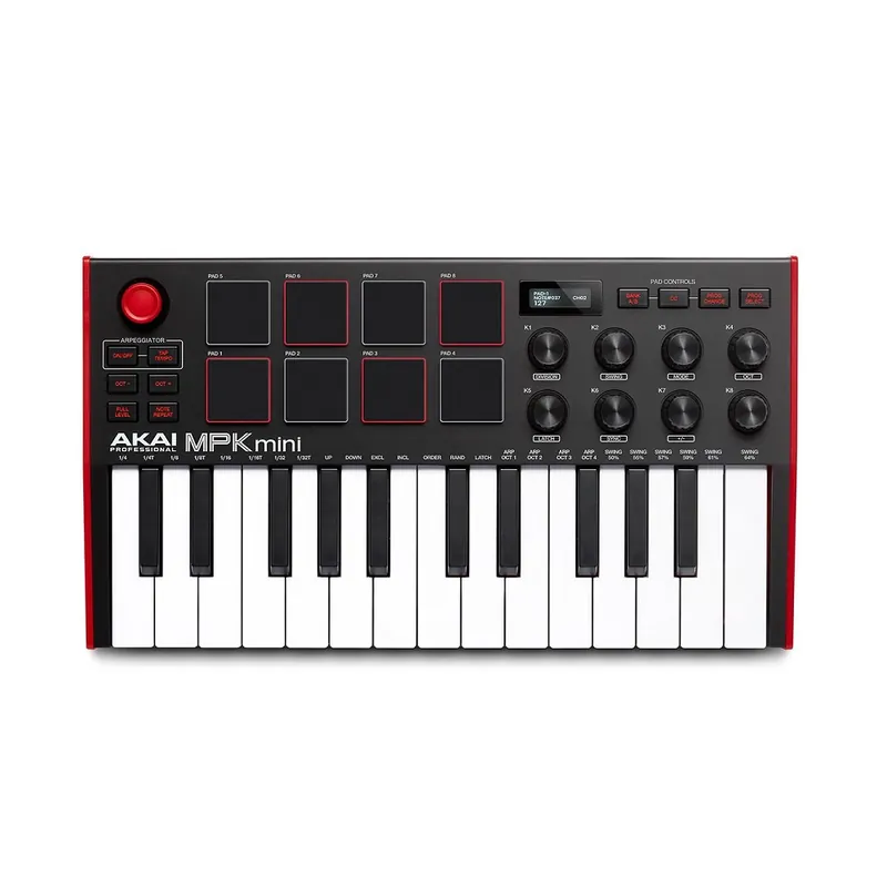 Budget Akai Professional MPK Mini MK3 USB MIDI Compact Keyboard and Pad Controller