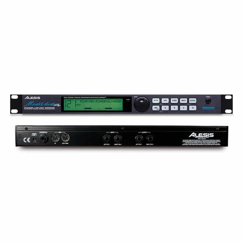 Free Returns Alesis MIDIVerb 4 Digital Reverb and Multi-Effects Processor
