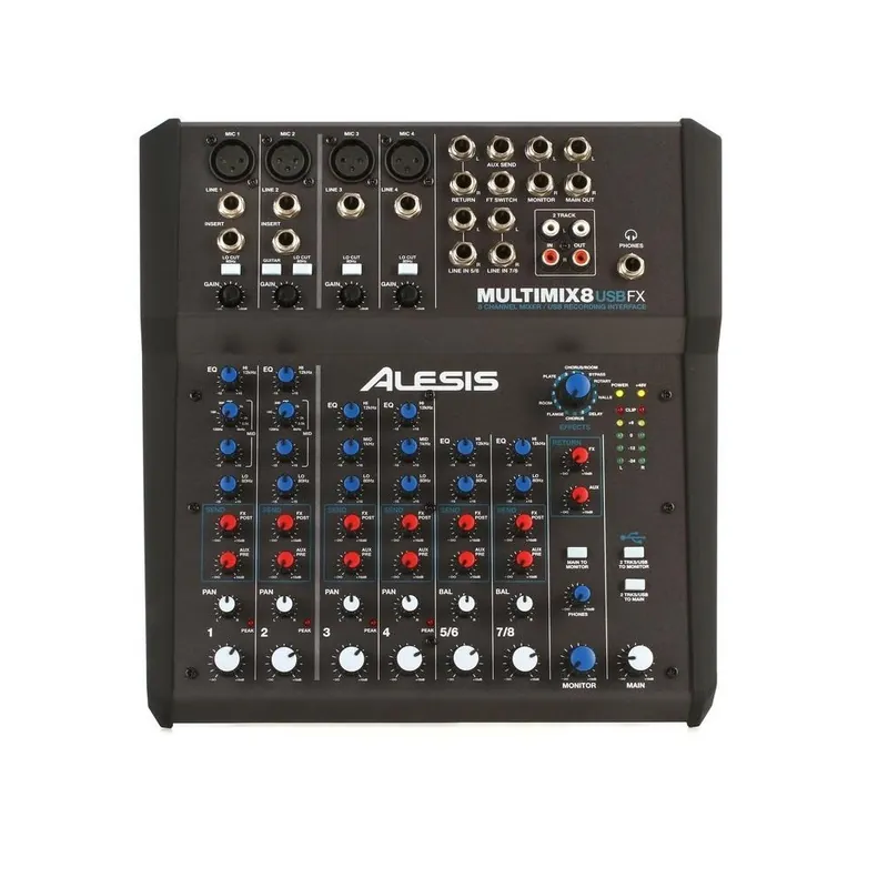 Alesis MultiMix 8 USB FX 8-channel Mixer with USB and Onboard Effects Editor’s Pick