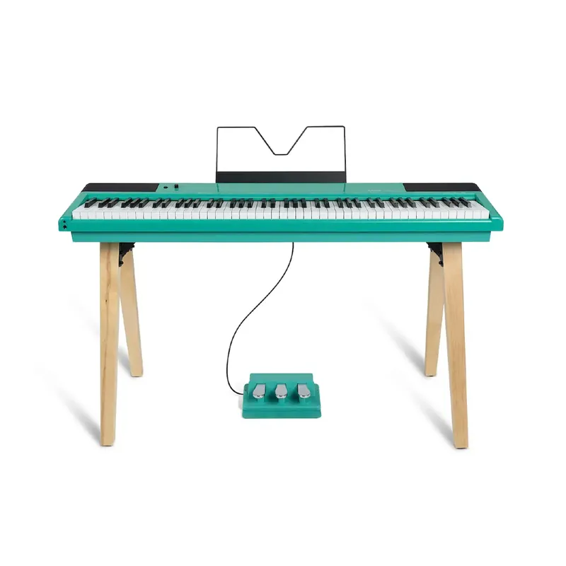 Editor’s Pick Alesis RECITALHOME 88-Key Contemporary Digital Piano w/Wood Stand (Turquoise)