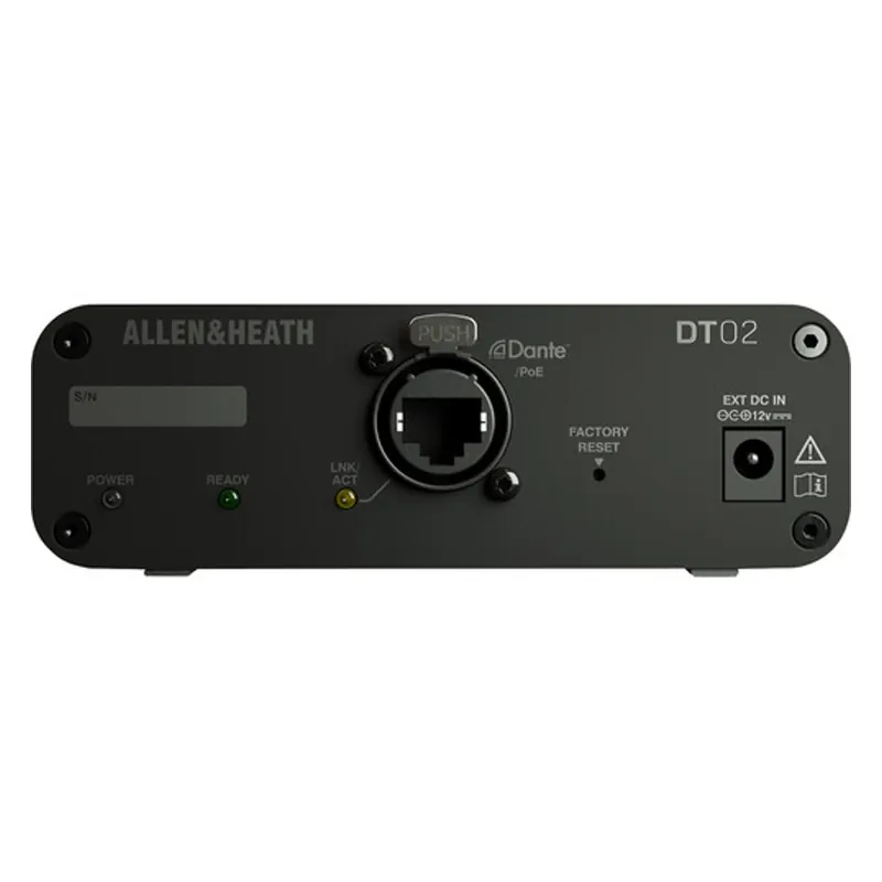 Genuine Allen & Heath DT02-X Dante Output Interface (With Power Supply)