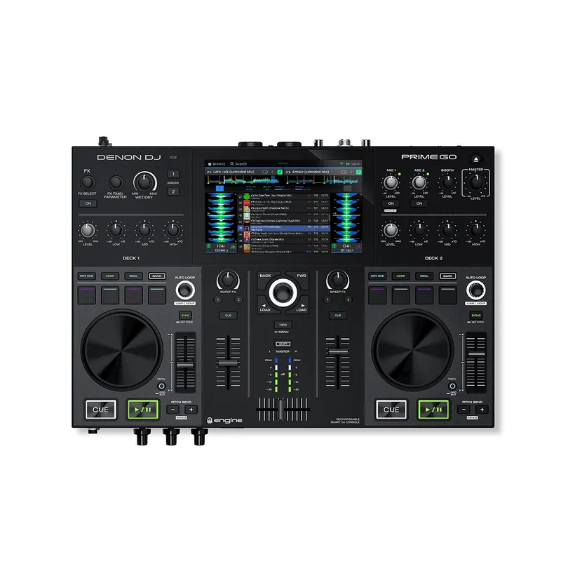 Top Rated Denon DJ 2-Deck Rechargeable Smart DJ Console with 7-inch Touchscreen
