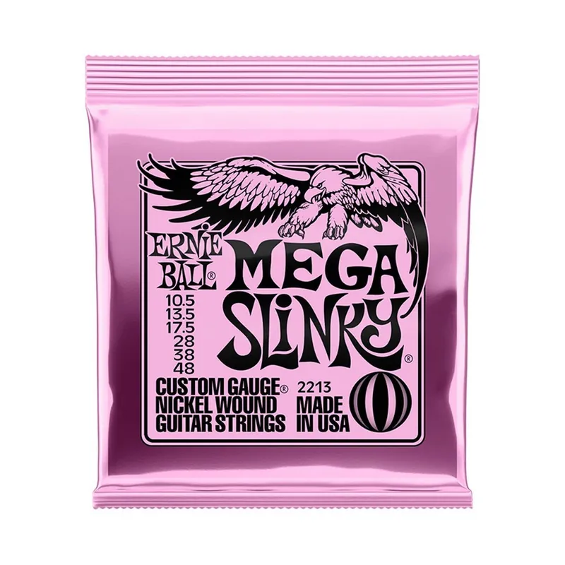 Ernie Ball 2213 Mega Slinky Nickel Wound Electric Guitar Strings (.0105-.048) Get Yours