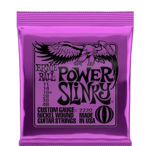 Ernie Ball 2220 Power Slinky Nickel Wound Electric Guitar Strings (11-48) Order Now
