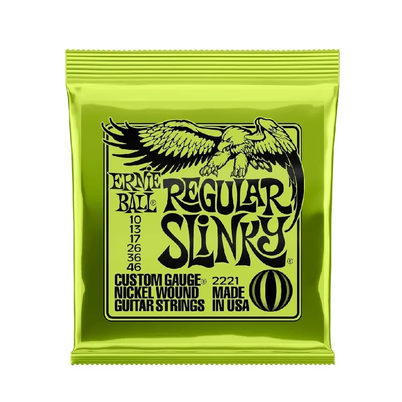 Special Offer Ernie Ball 2221 Regular Slinky Nickel Wound Electric Guitar Strings (10-46)