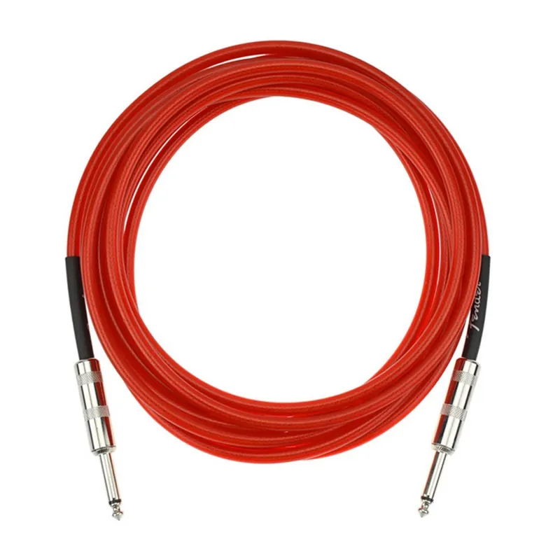 Clearance Fender 15ft Candy Apple Red Instrument Cable