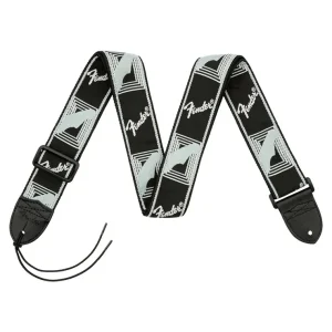 Fast Shipping Fender 2 inch Monogrammed Strap Black/Light Grey/Dark Grey (990681543)