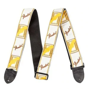 Grab Now Fender 2 inch Monogrammed Strap White/Brown/Yellow (990683000)