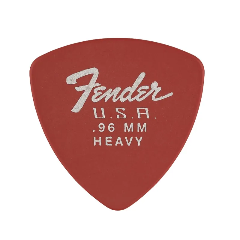 Fender 346 Dura Tone Derlin Guitar Picks - Fiesta Red (12 Pack) Direct From Factory