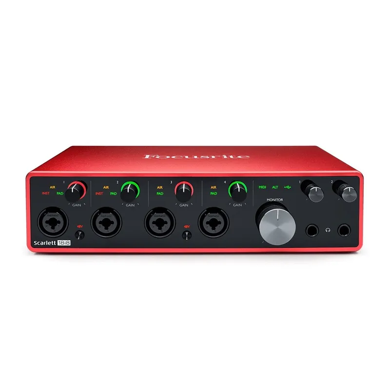 Mega Sale Focusrite Scarlett 18i8 Audio Interface with Four Focusrite Mic Preamps
