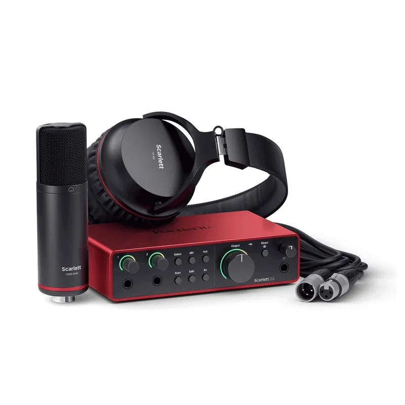 Focusrite Scarlett 2i2 Studio 4th Gen Recording Studio Bundle Audio Interface Flash Sale