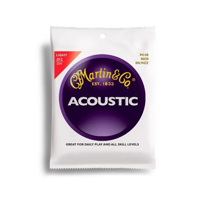 Fast Shipping Martin & Co. M140 80/20 Bronze Light Acoustic Guitar Strings