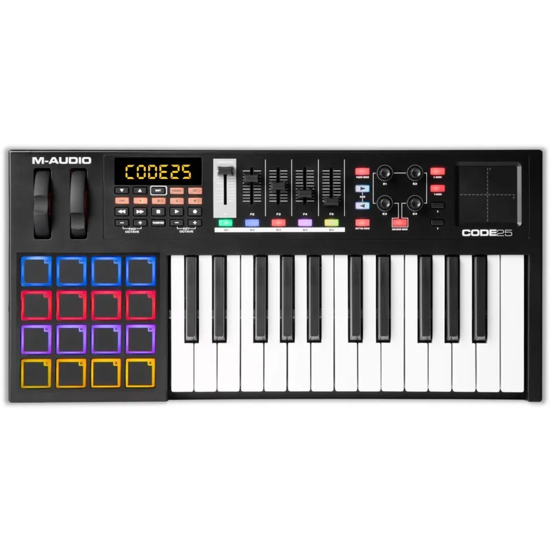 Free Shipping M-Audio Code 25 USB MIDI Keyboard Controller (Black)