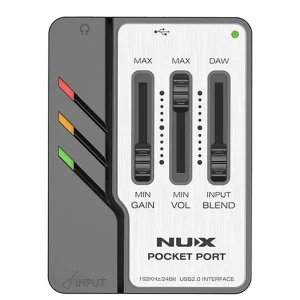 NUX Pocket Port - Portable Guitar USB Audio Interface Fresh Stock