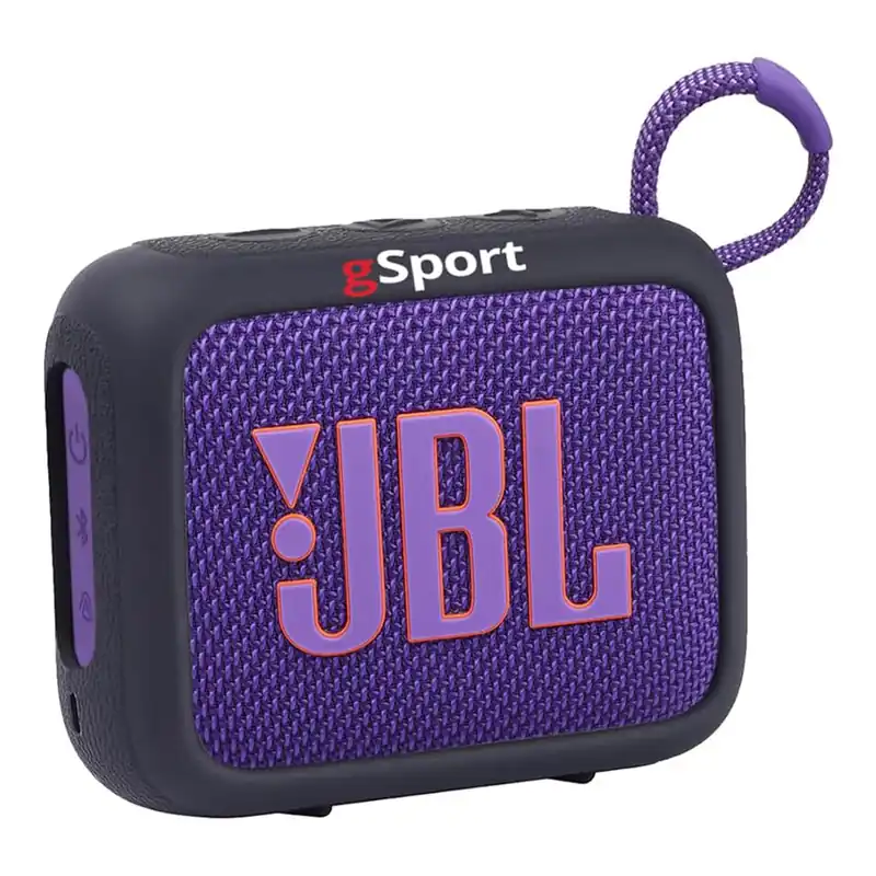 JBL Go 4 Ultra Portable Bluetooth Speaker Bundle with gSport Silicone Sleeve (Purple) Instant Buy