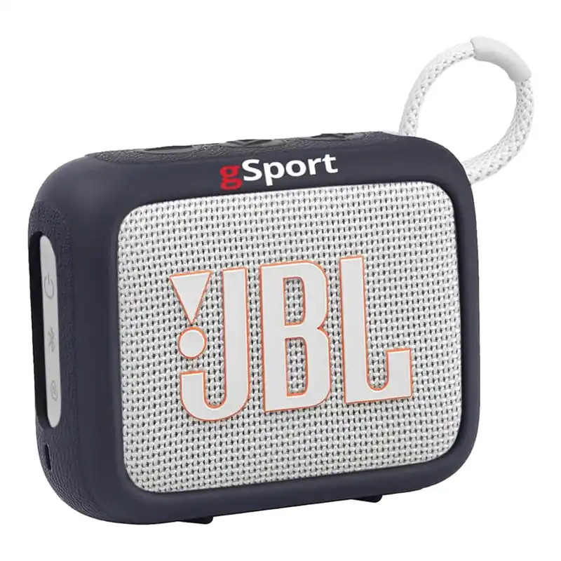 JBL Go 4 Ultra Portable Bluetooth Speaker Bundle with gSport Silicone Sleeve (White) Direct From Manufacturer