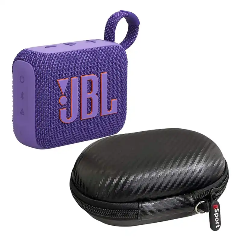 JBL Go 4 Ultra Portable Bluetooth Speaker Bundle with gSport Case (Purple) Limited Edition