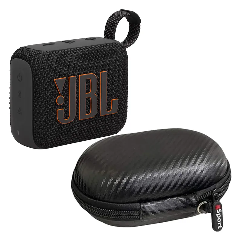 JBL Go 4 Ultra Portable Bluetooth Speaker Bundle with gSport Case (Black) Sale