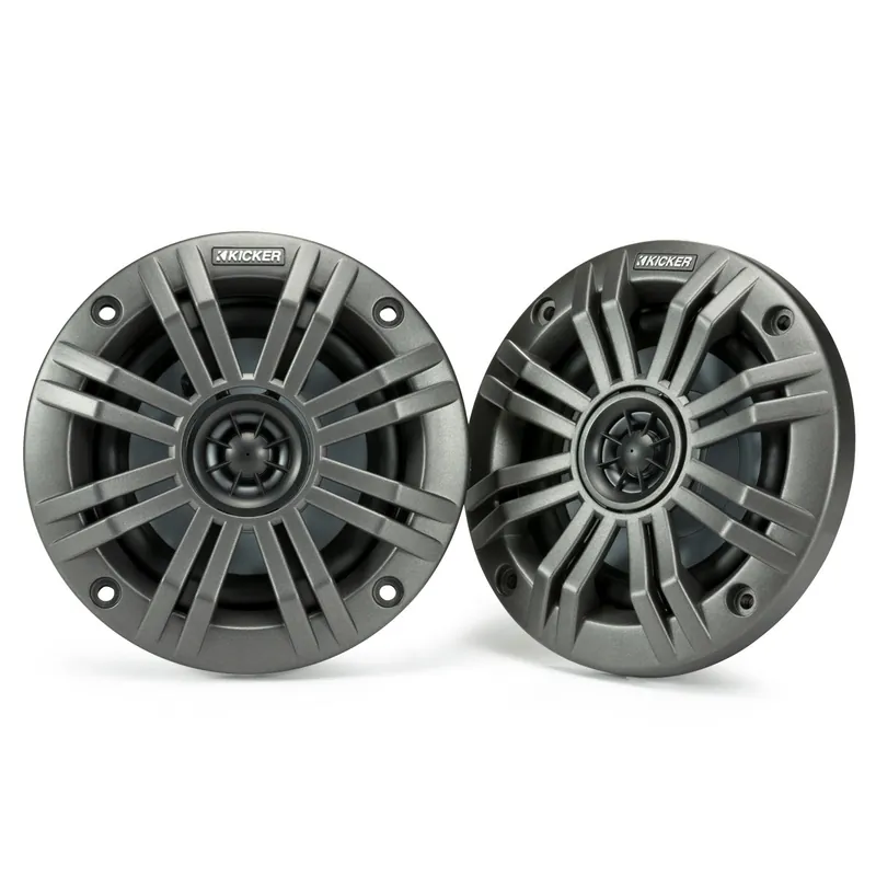 Holiday Sale Kicker 45KM44 4" 4-Ohm Marine Coaxial Speakers - Pair