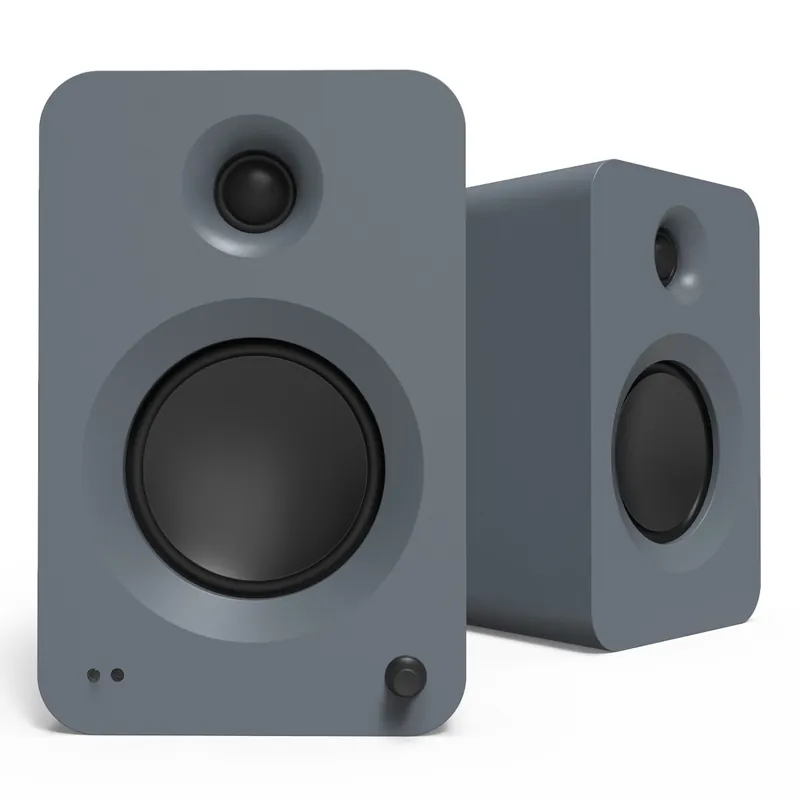 Kanto REN Powered Bluetooth Bookshelf Speakers - Pair (Matte Grey) Seasonal Sale