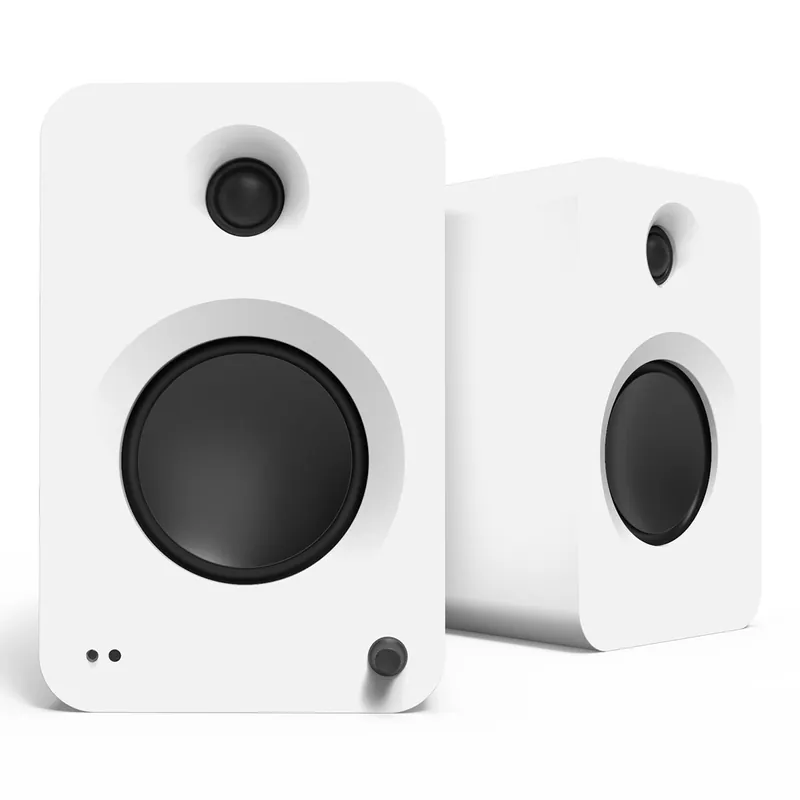 Kanto REN Powered Bluetooth Bookshelf Speakers - Pair (Matte White) Reduced Price