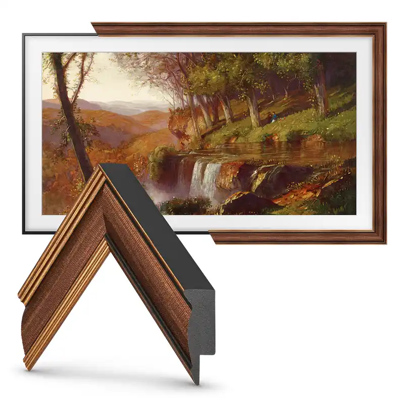 Fresh Stock Deco TV Frames 32" Slim Frame for Samsung The Frame TV 2021-2025 (Industrial Copper)