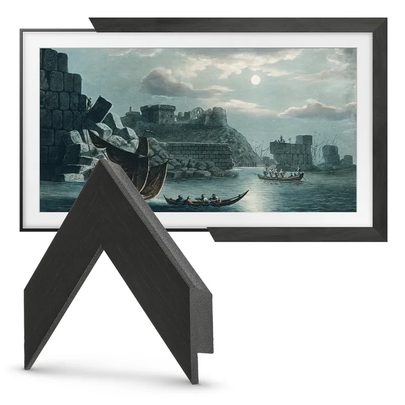 Warranty Included Deco TV Frames 32" Slim Frame for Samsung The Frame TV 2021-2025 (Museum Espresso)