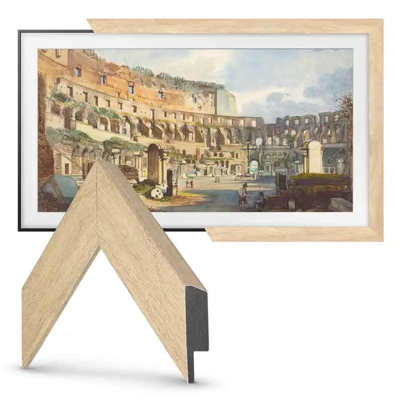 Free Returns Deco TV Frames 32" Slim Frame for Samsung The Frame TV 2021-2025 (Museum Maple)