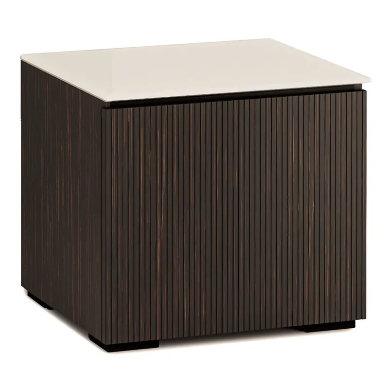 While Supplies Last Salamander Designs Chameleon Collection Manhattan 217 Subwoofer Enclosure (Maro Ebony Doors and Matte Taupe Glass Top)