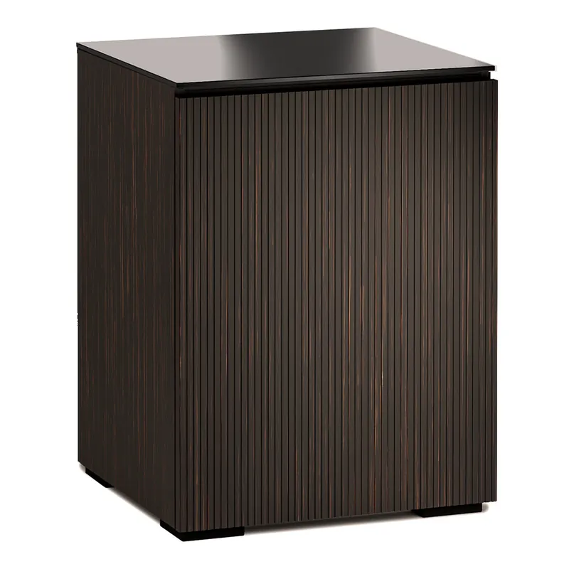 Fan Favorite Salamander Designs Chameleon Collection Manhattan 317 AV Cabinet (Maro Ebony Doors and Sides, Black Glass Top)