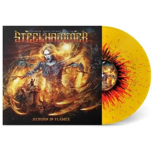 Reborn In Flames - Yellow Orange Black - Limited Edition Vinyl LP (Yellow/Orange/Black) Price Drop