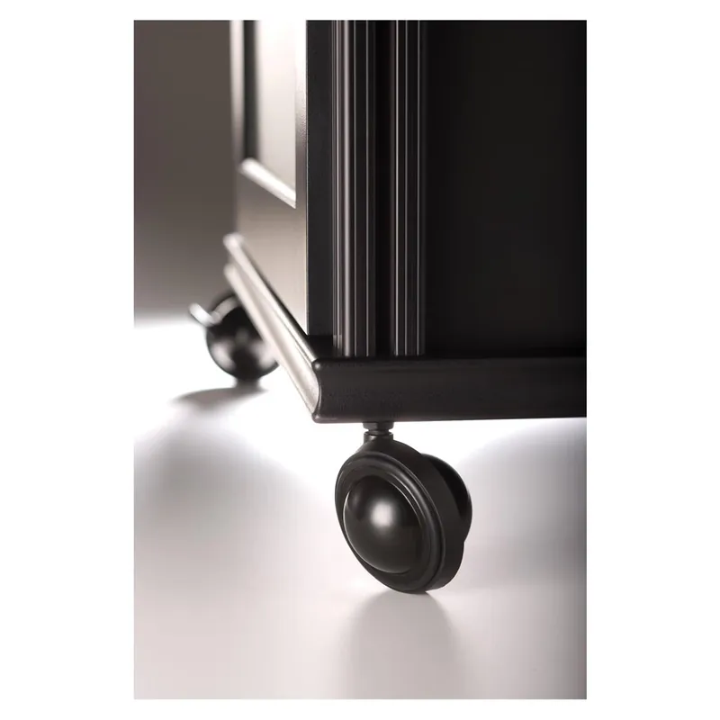 Original Salamander Designs Set of 4 Saturn Wheels for AV Cabinets (Satin Black)