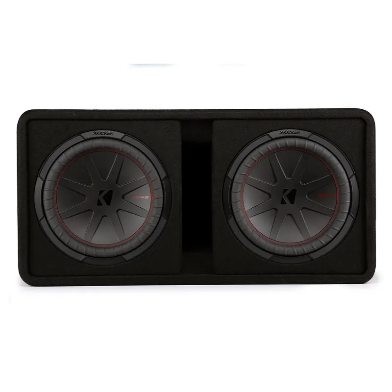 Kicker 48DCWR122 CompR Loaded Dual 12" Subwoofer Enclosure Premium