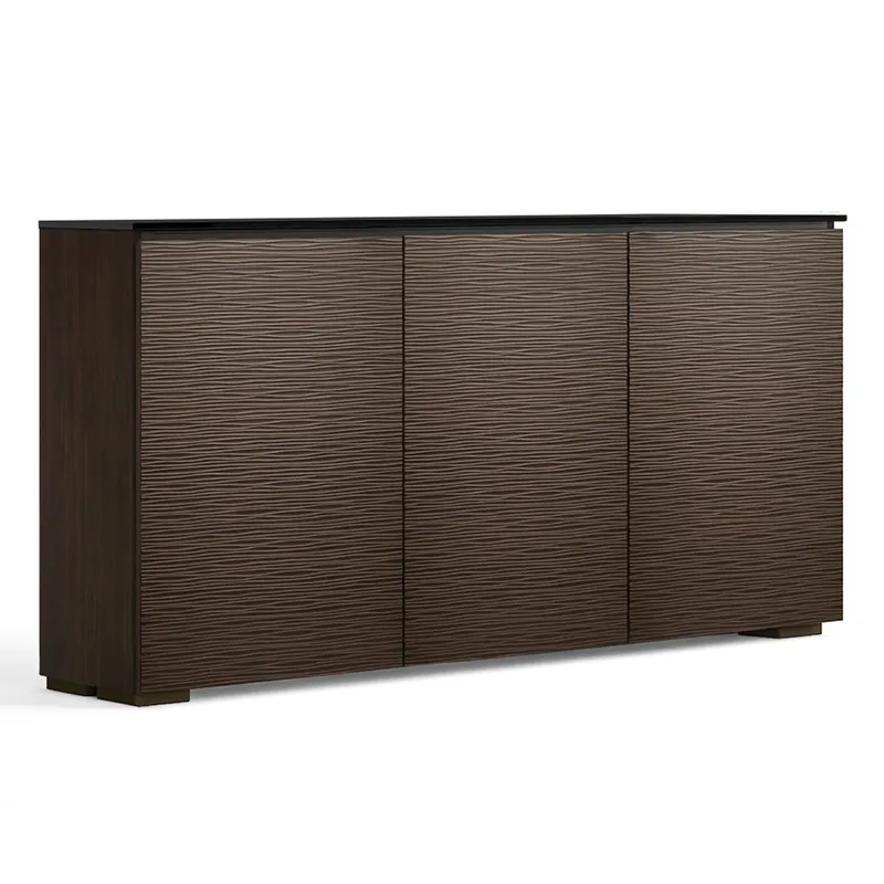 Salamander Designs Chameleon Collection Berlin Low Profile 337 Three-Bay AV Cabinet (Textured Wenge) Super Sale