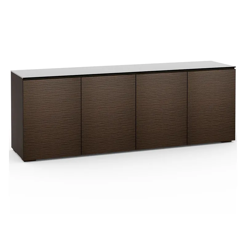 Salamander Designs Chameleon Collection Berlin 347 Quad AV Cabinet (Textured Wenge with Black Glass Top) Sale