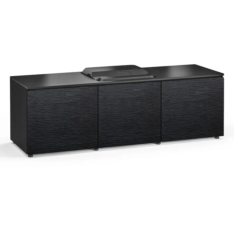 Free Returns Salamander Designs Chameleon Collection Chicago 237 Projector Integrated Cabinet for Epson LS100 Projector (Black Oak)