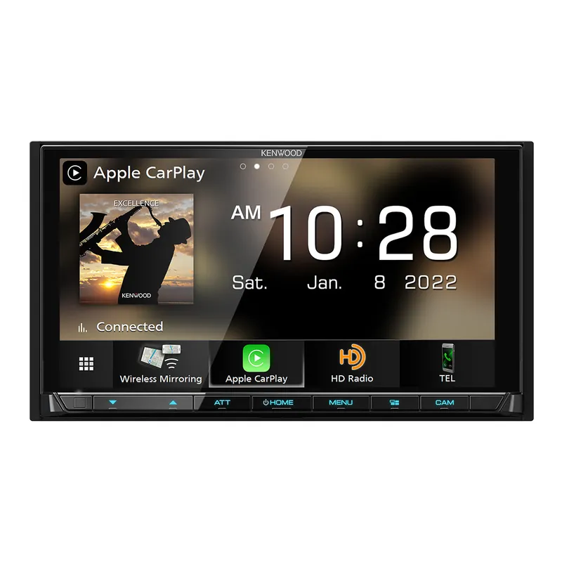 Buy Direct Kenwood DMX958XR eXcelon 6.8" Digital Multimedia Bluetooth Touchscreen Receiver with Android Auto, Apple Car Play, & HD Radio