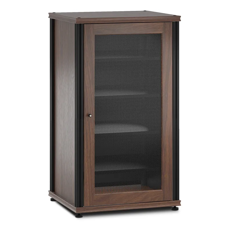 Salamander Designs Synergy 402 AV Cabinet (Dark Walnut with Black Posts) Brand New
