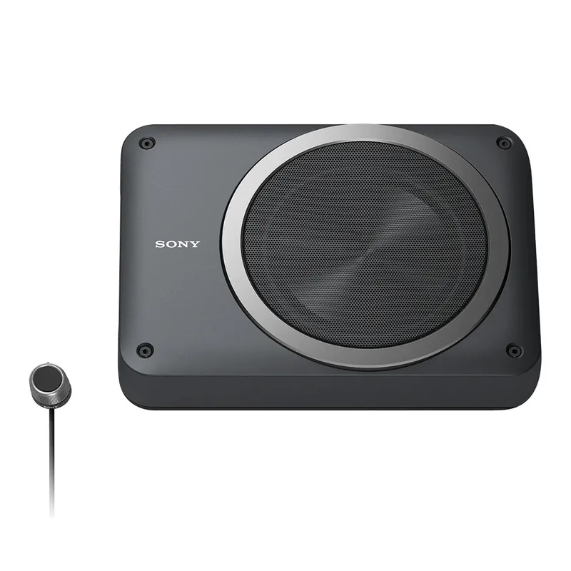 Sony Mobile XS-AW8 8 in. Compact Powered Under Seat Subwoofer with Remote Volume Control Hassle-Free Returns
