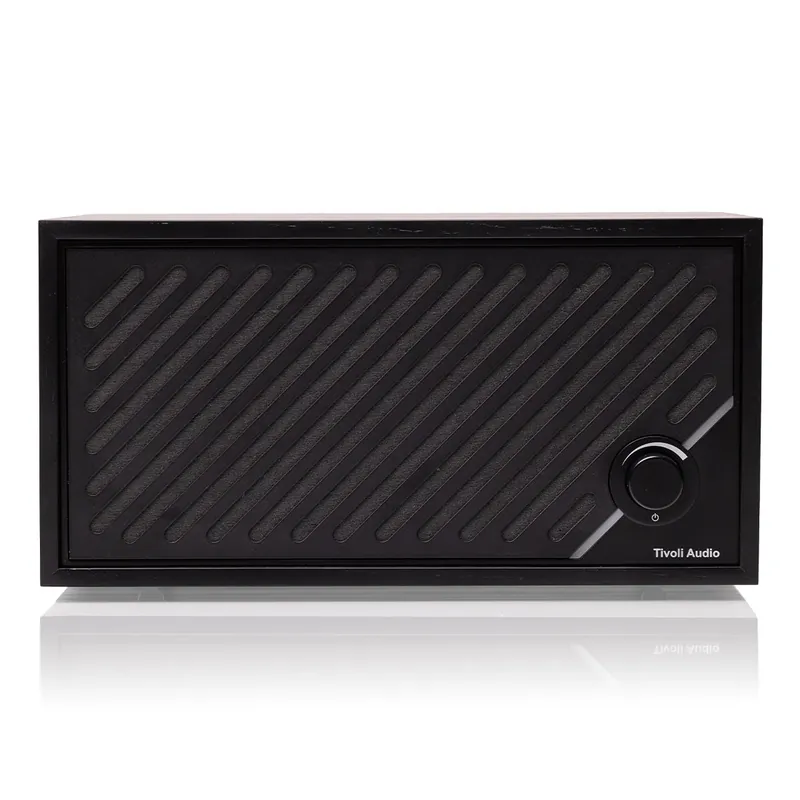 Free Returns Tivoli Audio Model Two Digital Bluetooth Speaker with Built-In Airplay2, Chromecast, and Wi-Fi (Black/Black)
