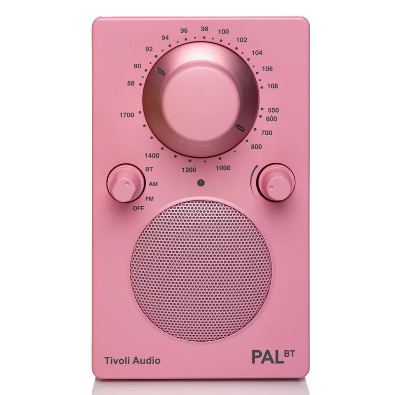 Tivoli Audio PAL BT Bluetooth AM/FM Portable Radio & Speaker (Pink) Fan Favorite