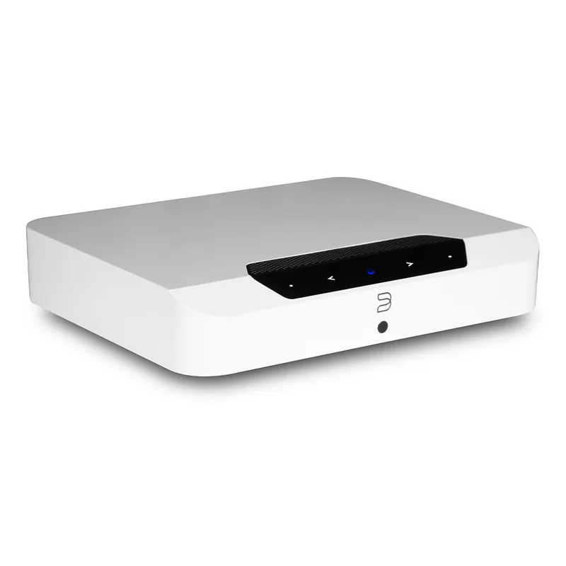 Bluesound POWERNODE EDGE Compact Wireless Hi-Res Music Streaming Smart Amplifier (White) Next Day Delivery