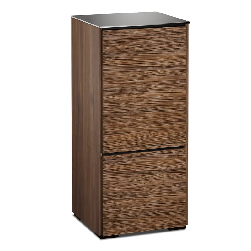 Sale Salamander Designs Chameleon Collection Denver 517 Single AV Cabinet (Deep Textured Medium Walnut with Black Glass Top)
