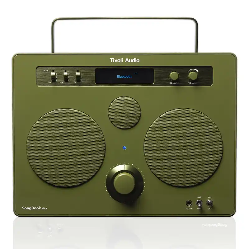 Tivoli Audio Songbook MAX Bluetooth Speaker with Built-In Pre-Amp and Carrying Handle (Green) Last Chance