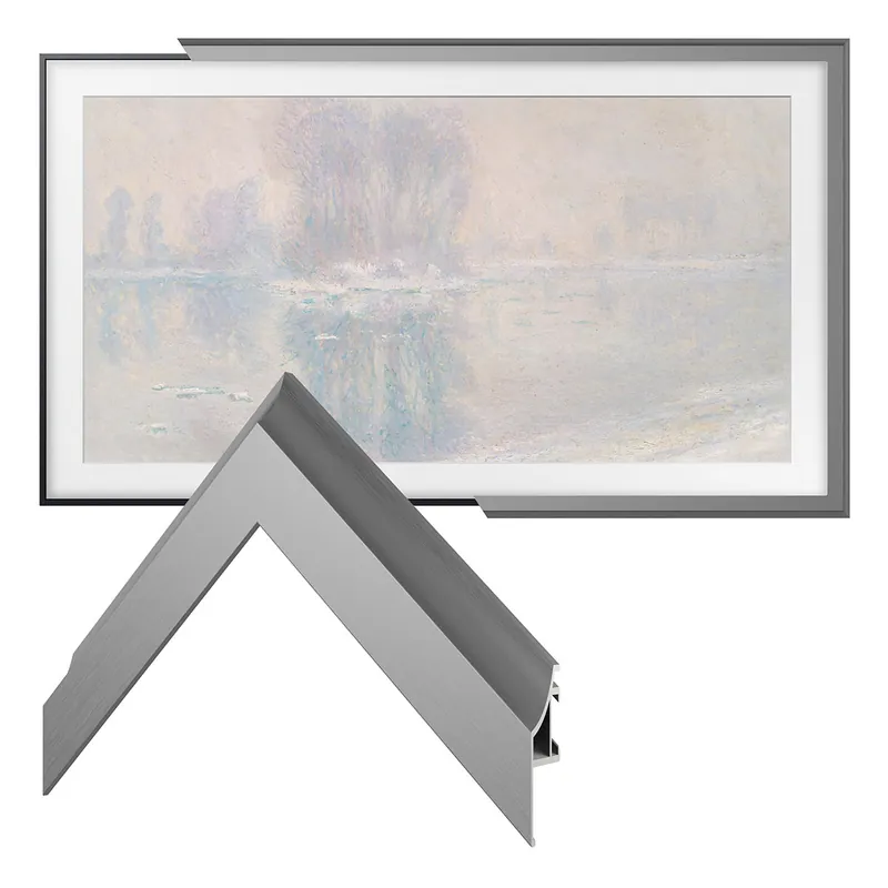 Deco TV Frames 32" Alloy Scoop Frame for Samsung The Frame TV 2021-2025 (Graphite) Professional Grade