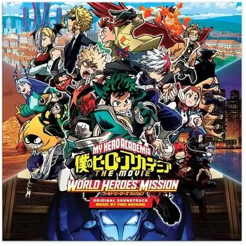 My Hero Academia: World Heroes' Mission (Original Soundtrack) (MHA) - Vinyl LP 150 Gram (Blue) Luxury