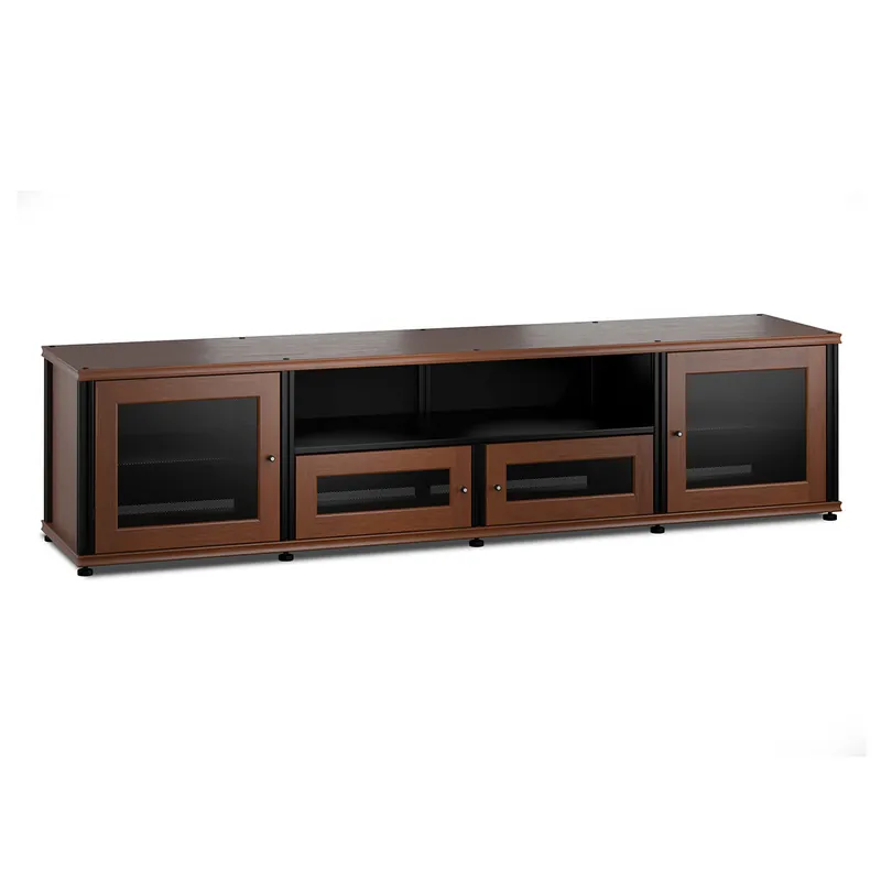 Salamander Designs Synergy 245 Quad AV Cabinet (American Cherry with Black Posts) Seasonal Sale