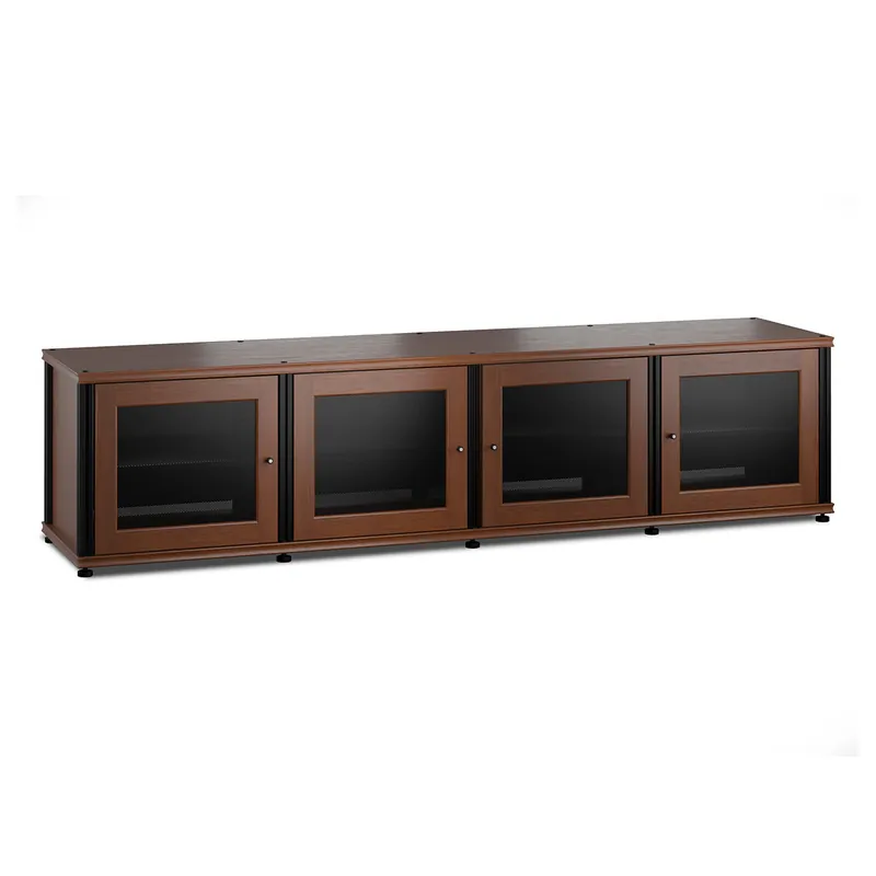 Salamander Designs Synergy 247 Quad AV Cabinet (Cherry with Black Posts) Buy Direct