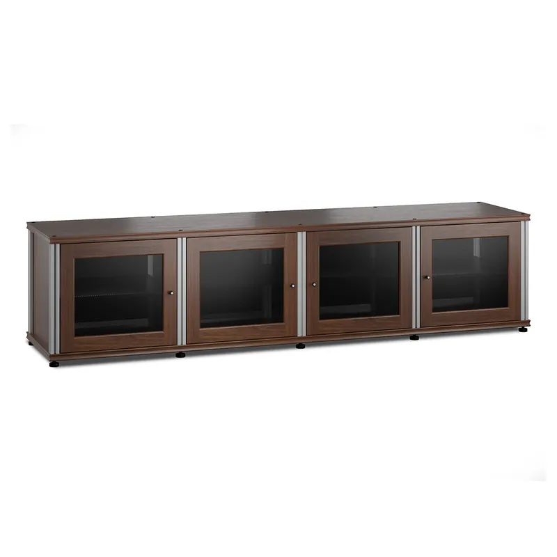 Salamander Designs Synergy 247 Quad AV Cabinet (Dark Walnut with Aluminum Posts) Wholesale