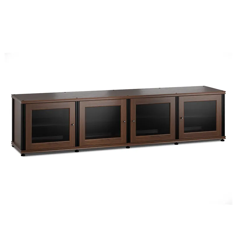Final Sale Salamander Designs Synergy 247 Quad AV Cabinet (Dark Walnut with Black Posts)